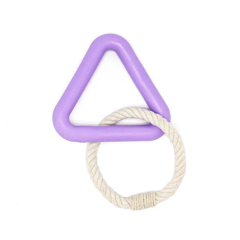 Rubber Triangle Pull Ring Toy