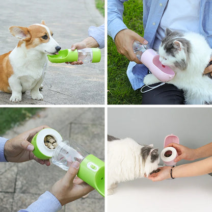 Portable Pet Water Bottle & Feeder for Dogs