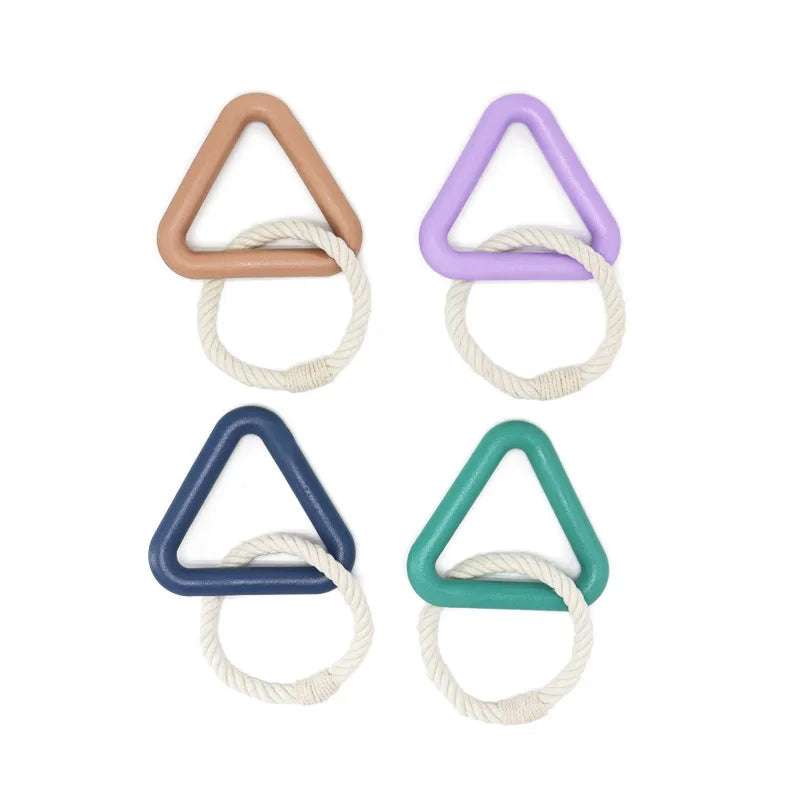 Rubber Triangle Pull Ring Toy