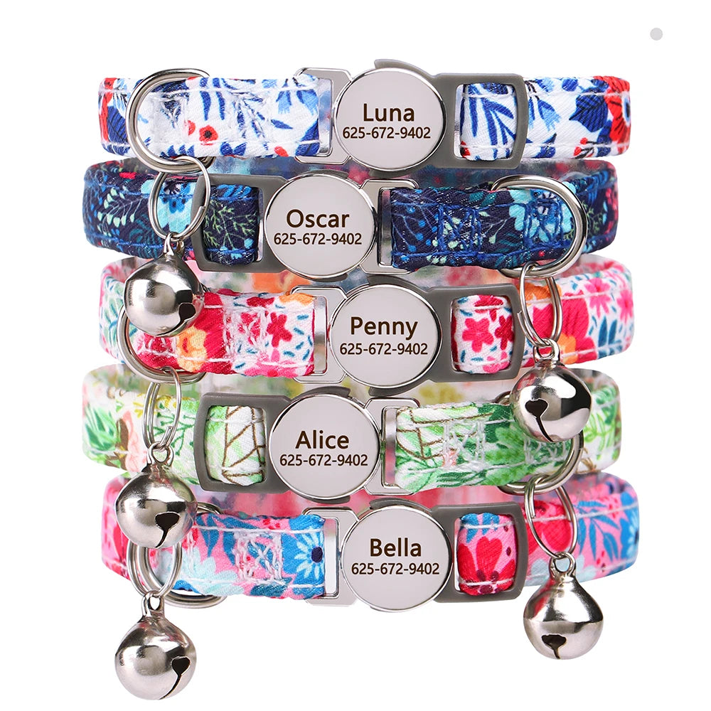 Personalized Quick Release Cat Collar