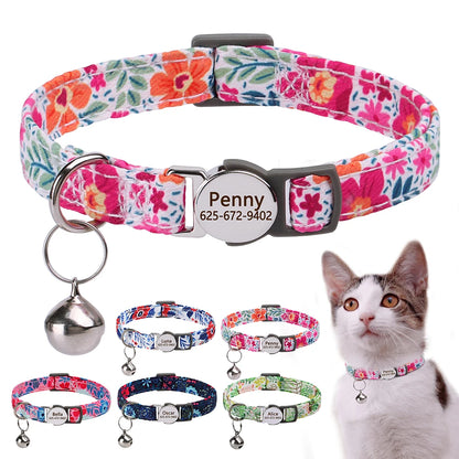 Personalized Quick Release Cat Collar